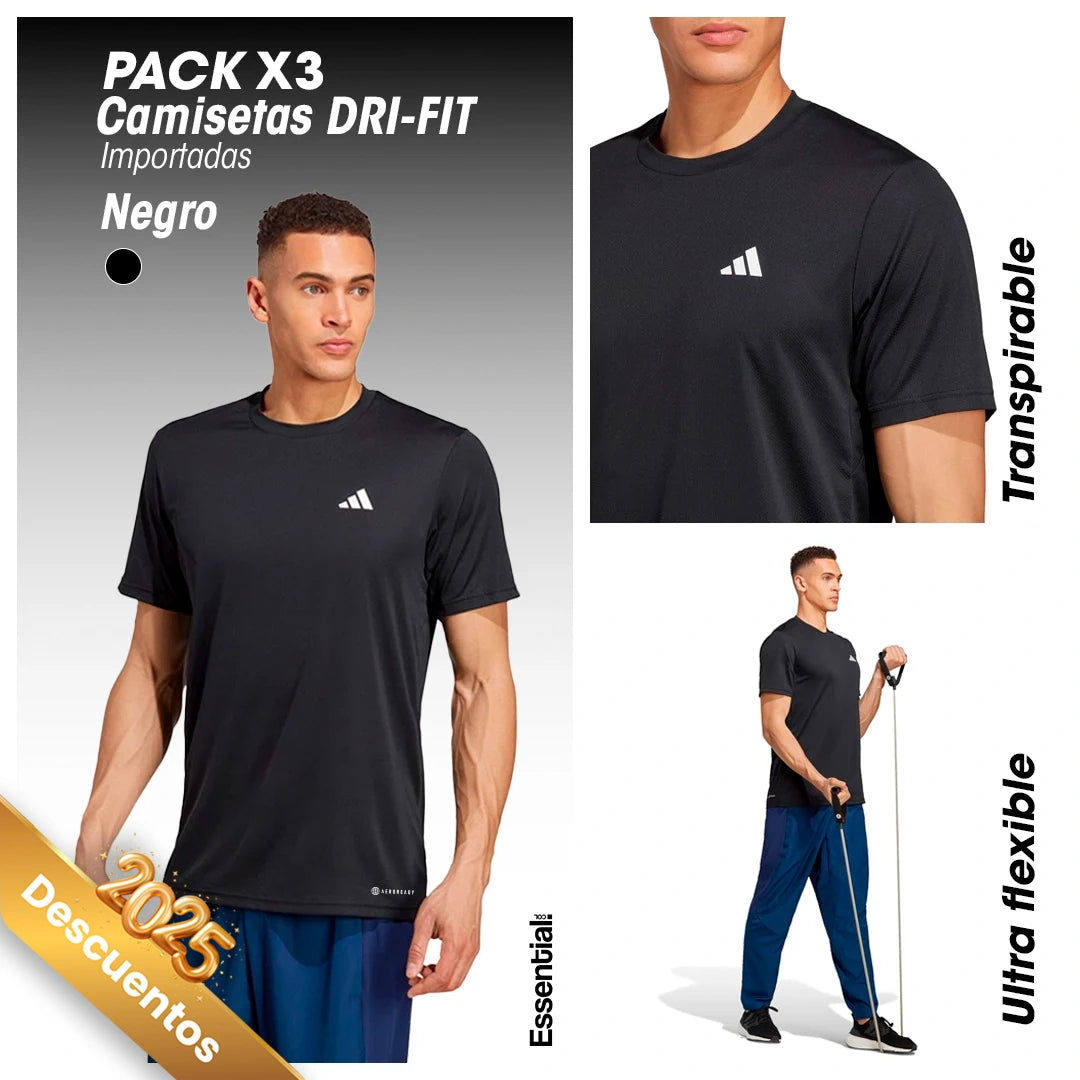 OFERTA: Pack X3 Camisetas Adidas